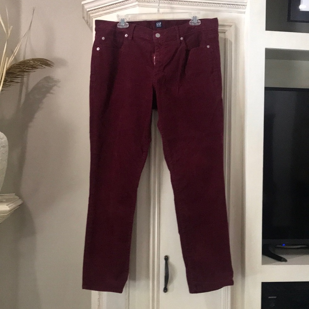 GAP corduroy midrise pants